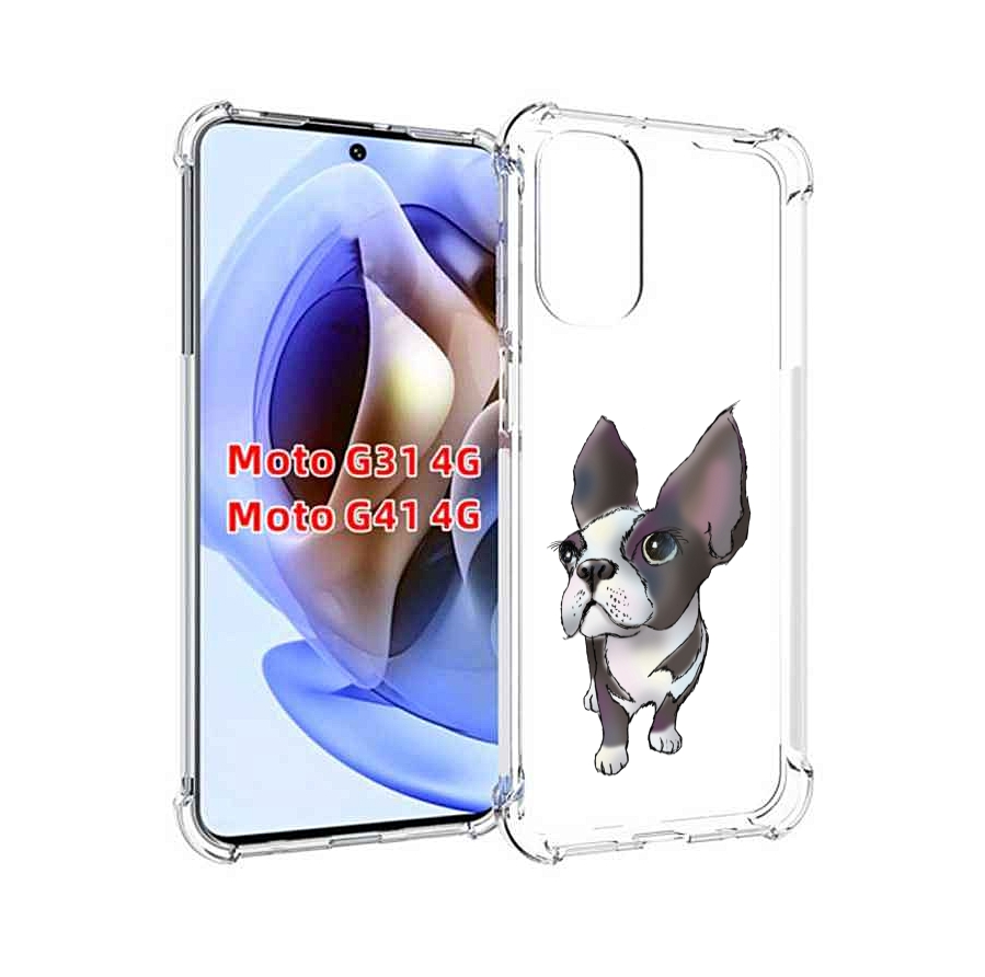 

Чехол MyPads Бульдожка для Motorola Moto G31 4G / G41 4G, Прозрачный, Tocco