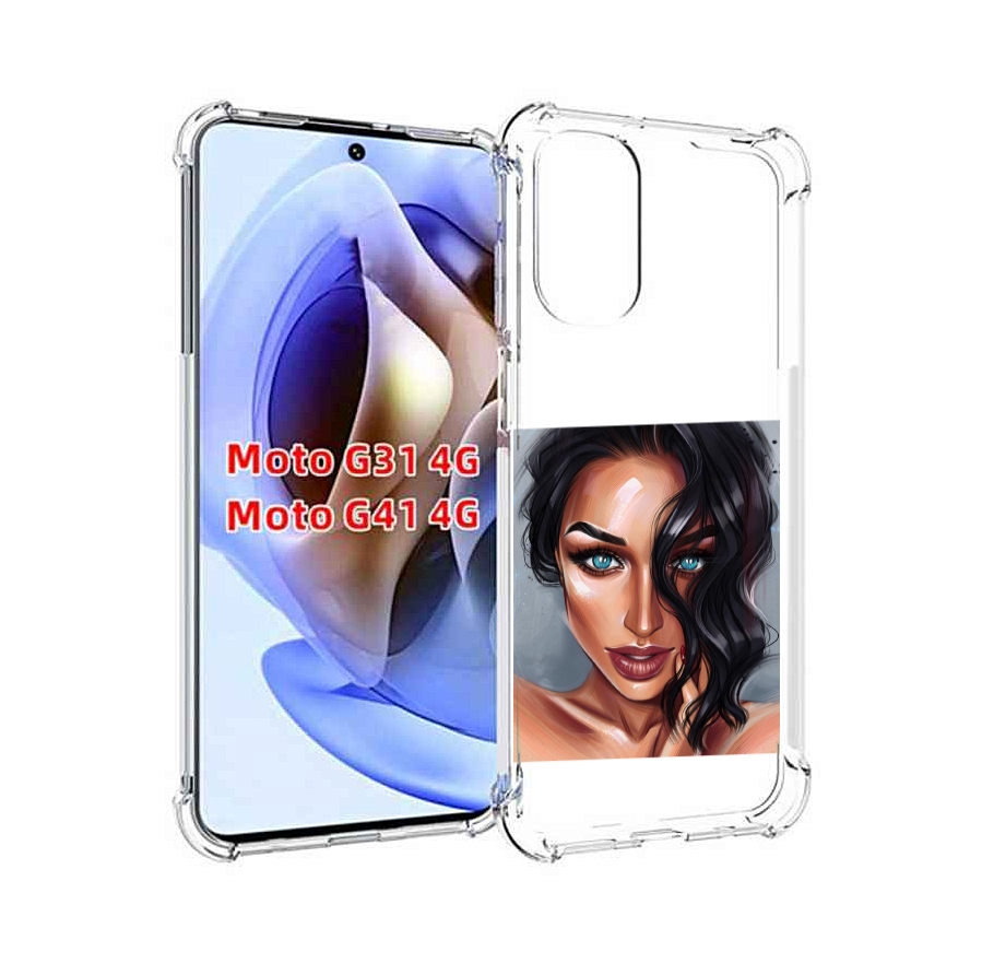 

Чехол MyPads Брюнетка для Motorola Moto G31 4G / G41 4G, Прозрачный, Tocco