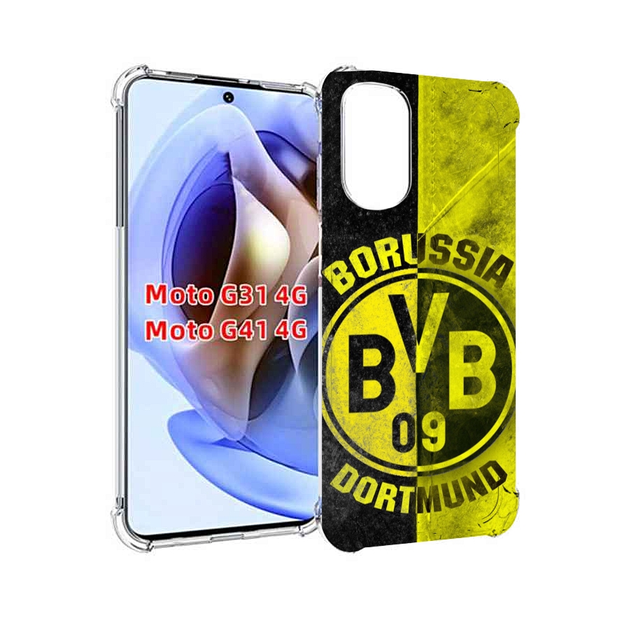 

Чехол MyPads Боруссия мужской для Motorola Moto G31 4G / G41 4G, Прозрачный, Tocco