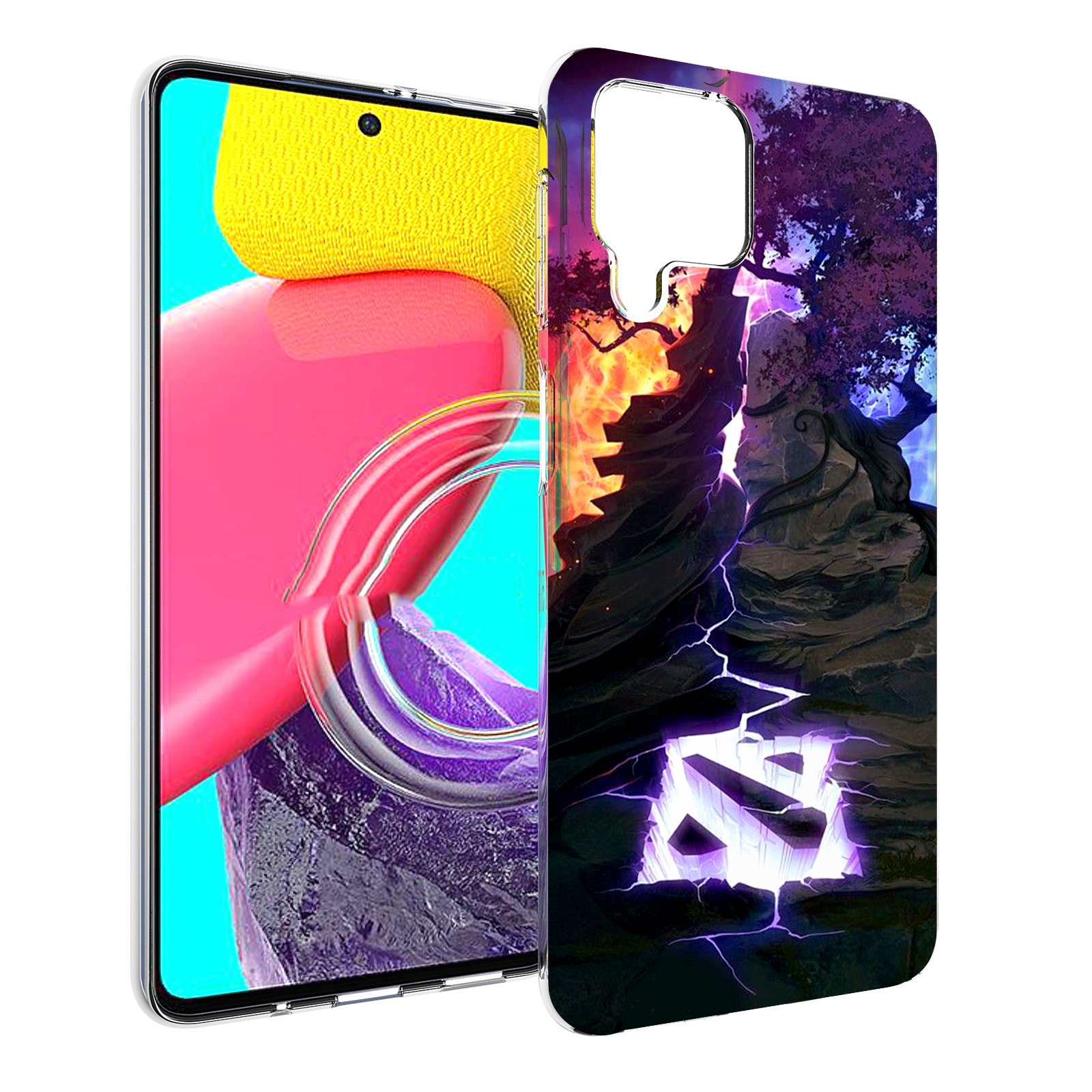 

Чехол MyPads dota 2 логотип для Samsung Galaxy M53 (SM-M536), Прозрачный, Tocco