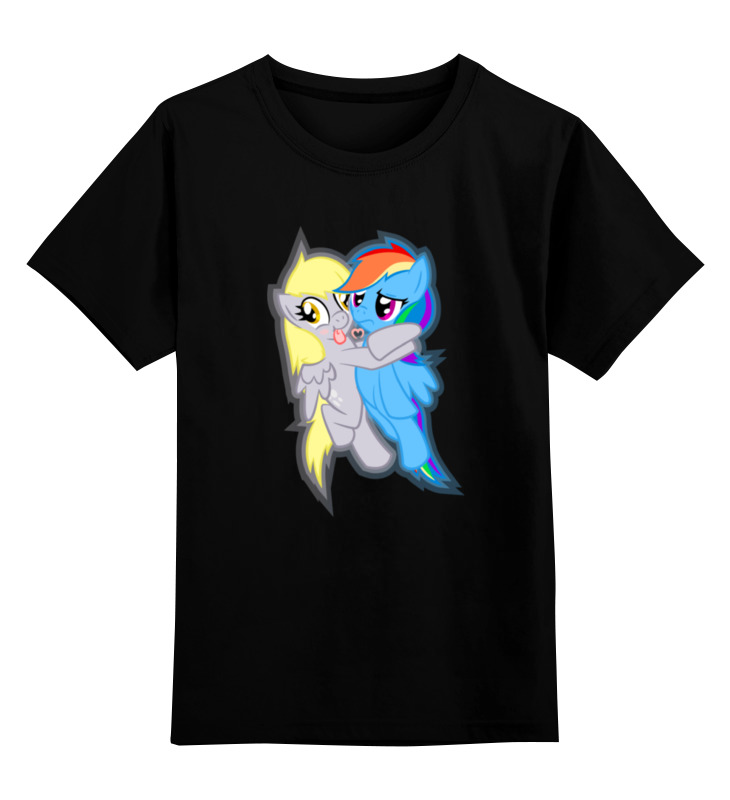 

Детская футболка Printio Pony friends цв.черный р.128, 0000000751916