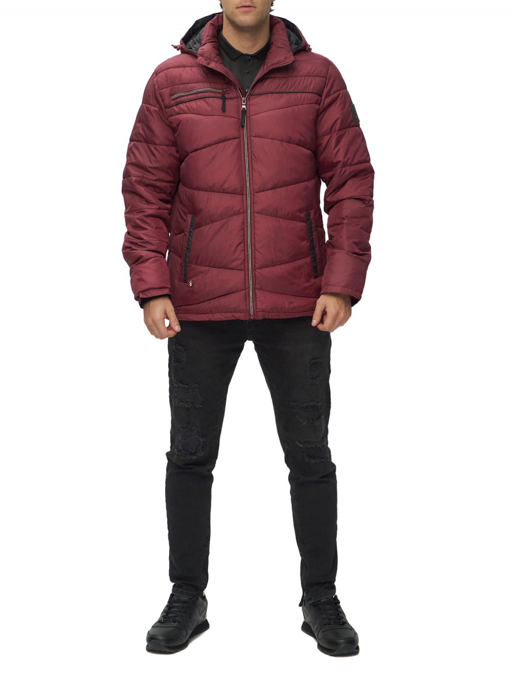 

Куртка мужская NoBrand AD62188 бордовая 52 RU, Бордовый, AD62188