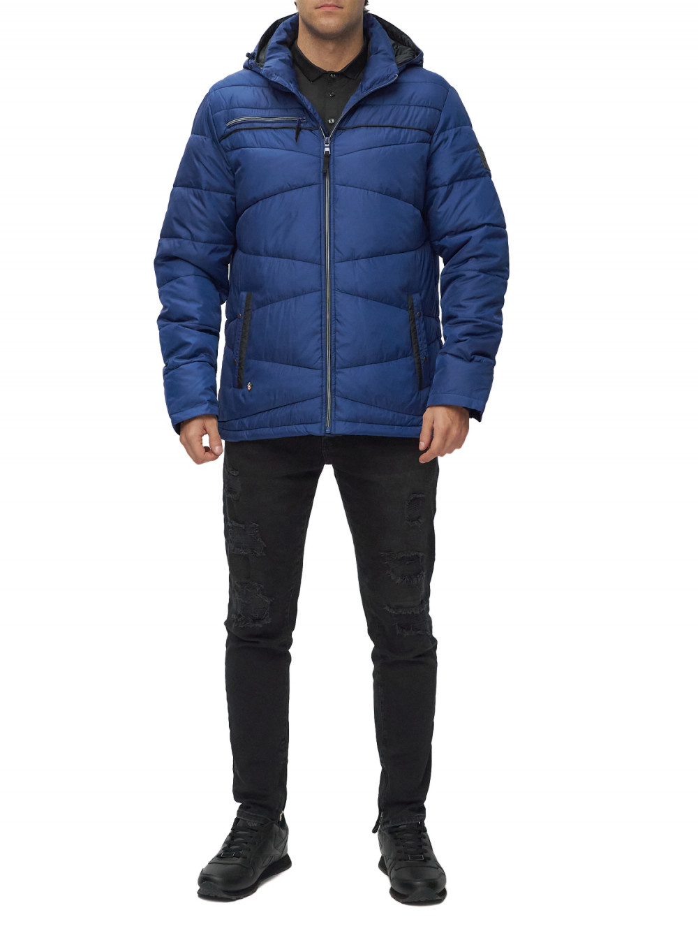 

Куртка мужская NoBrand AD62188 синяя 52 RU, Синий, AD62188