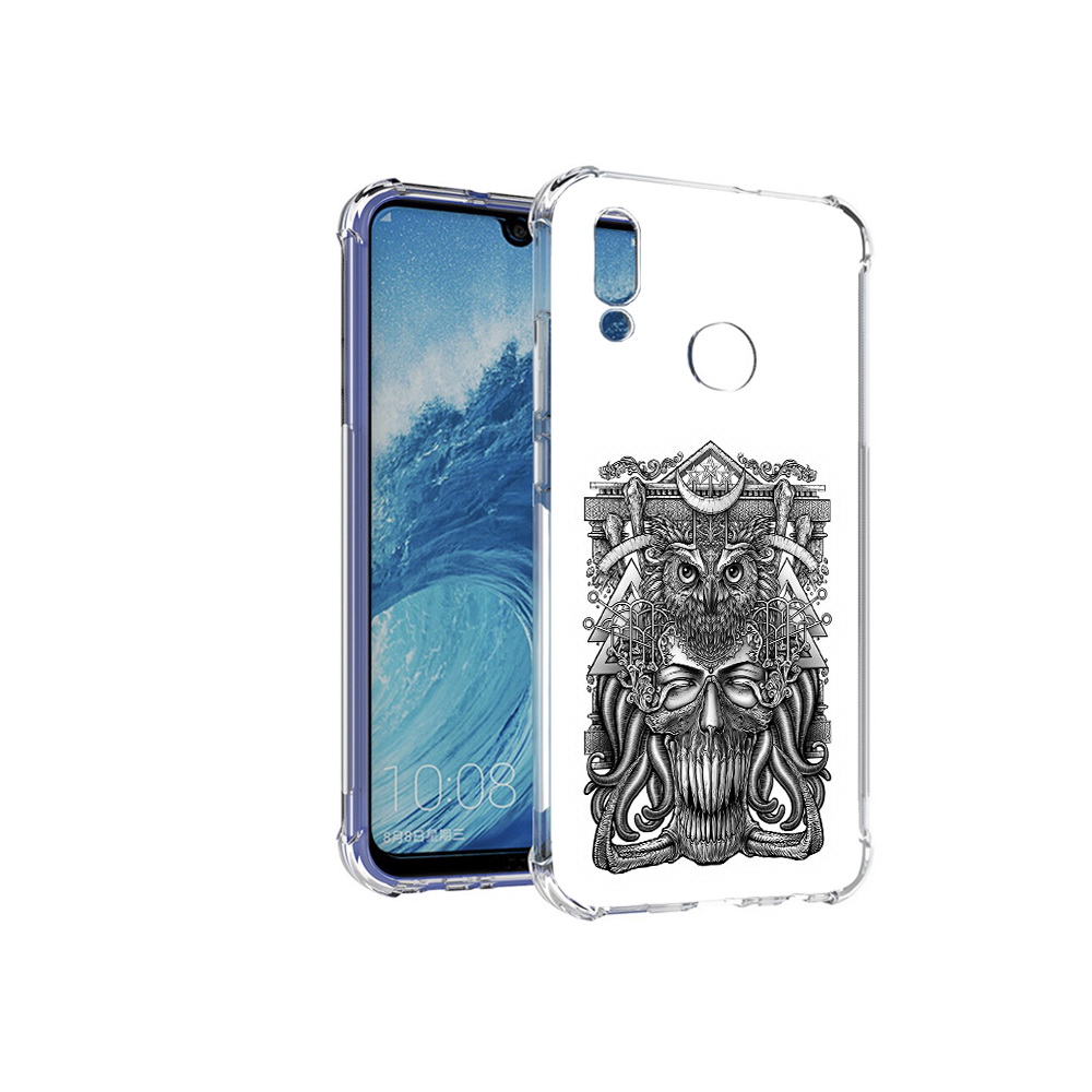 

Чехол MyPads Tocco для Huawei P Smart (2019) зубастая сова, Прозрачный, Tocco
