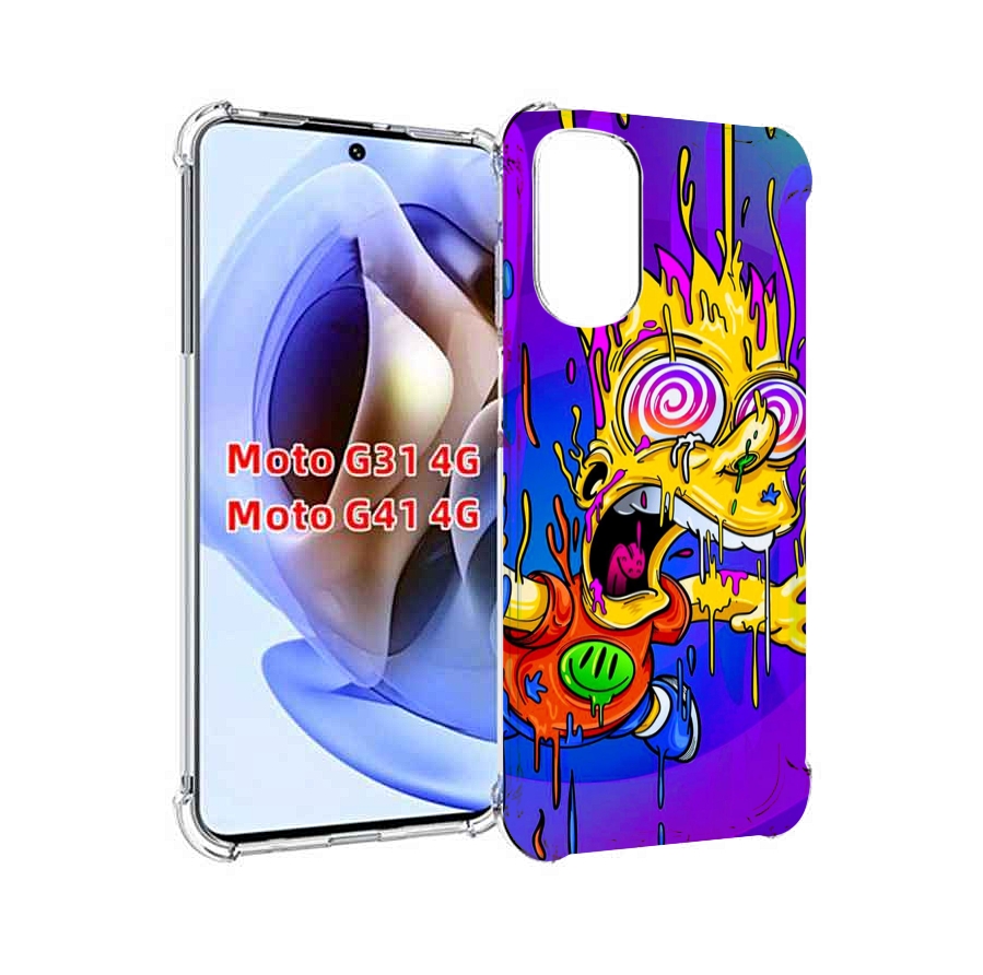 

Чехол MyPads Барт-арт-стрит для Motorola Moto G31 4G / G41 4G, Прозрачный, Tocco