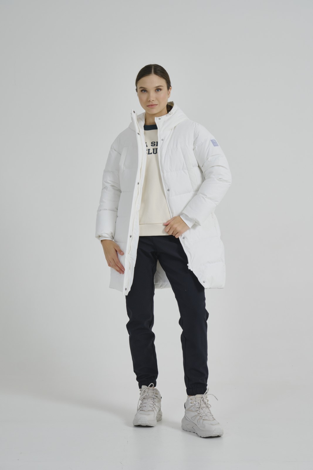 

Пуховик женский Anta 862417902-2 белый XL, 862417902-2