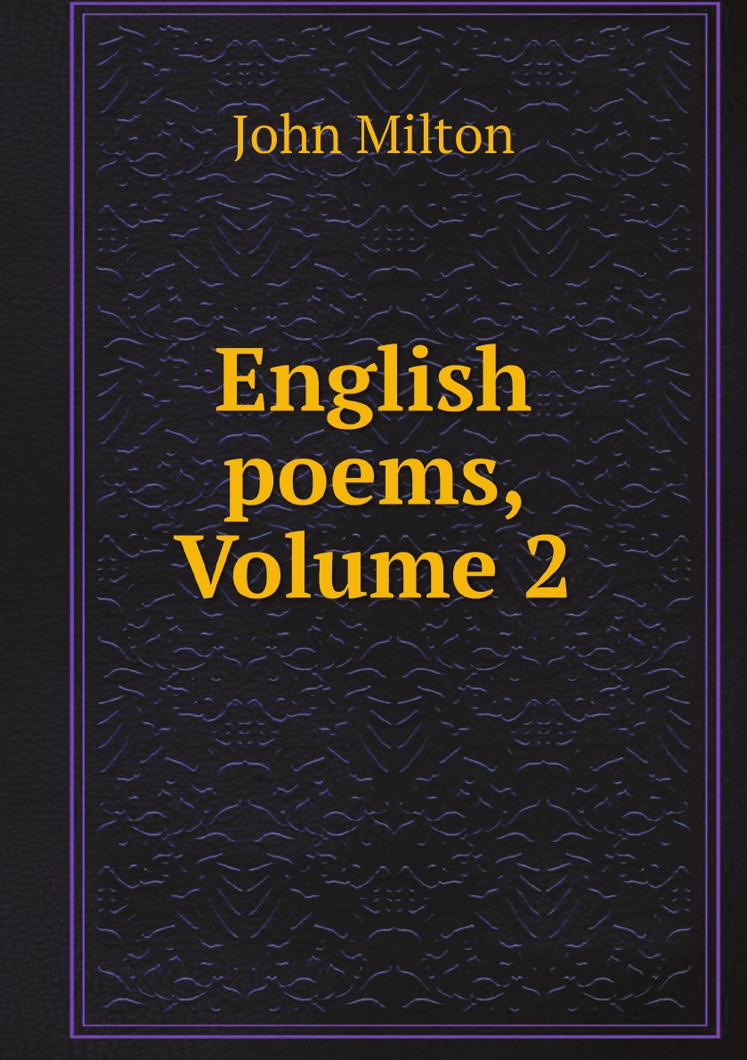 

English poems, Volume 2