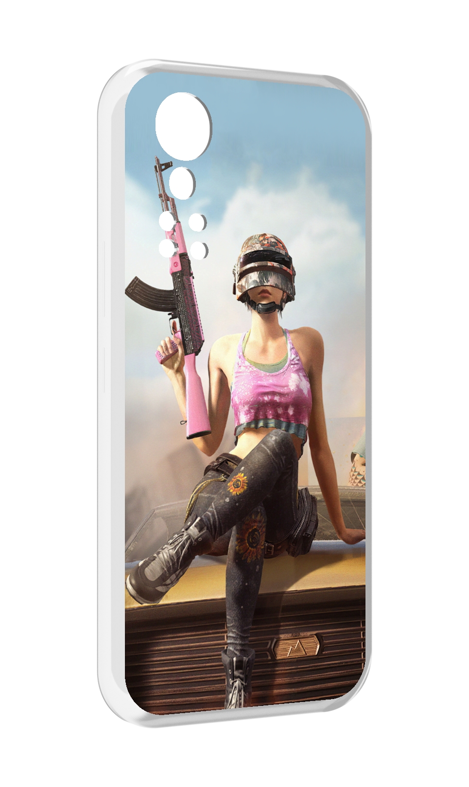 

Чехол MyPads девушка из PUBG для ZTE Axon 30 5G / Axon 30S, Прозрачный, Tocco