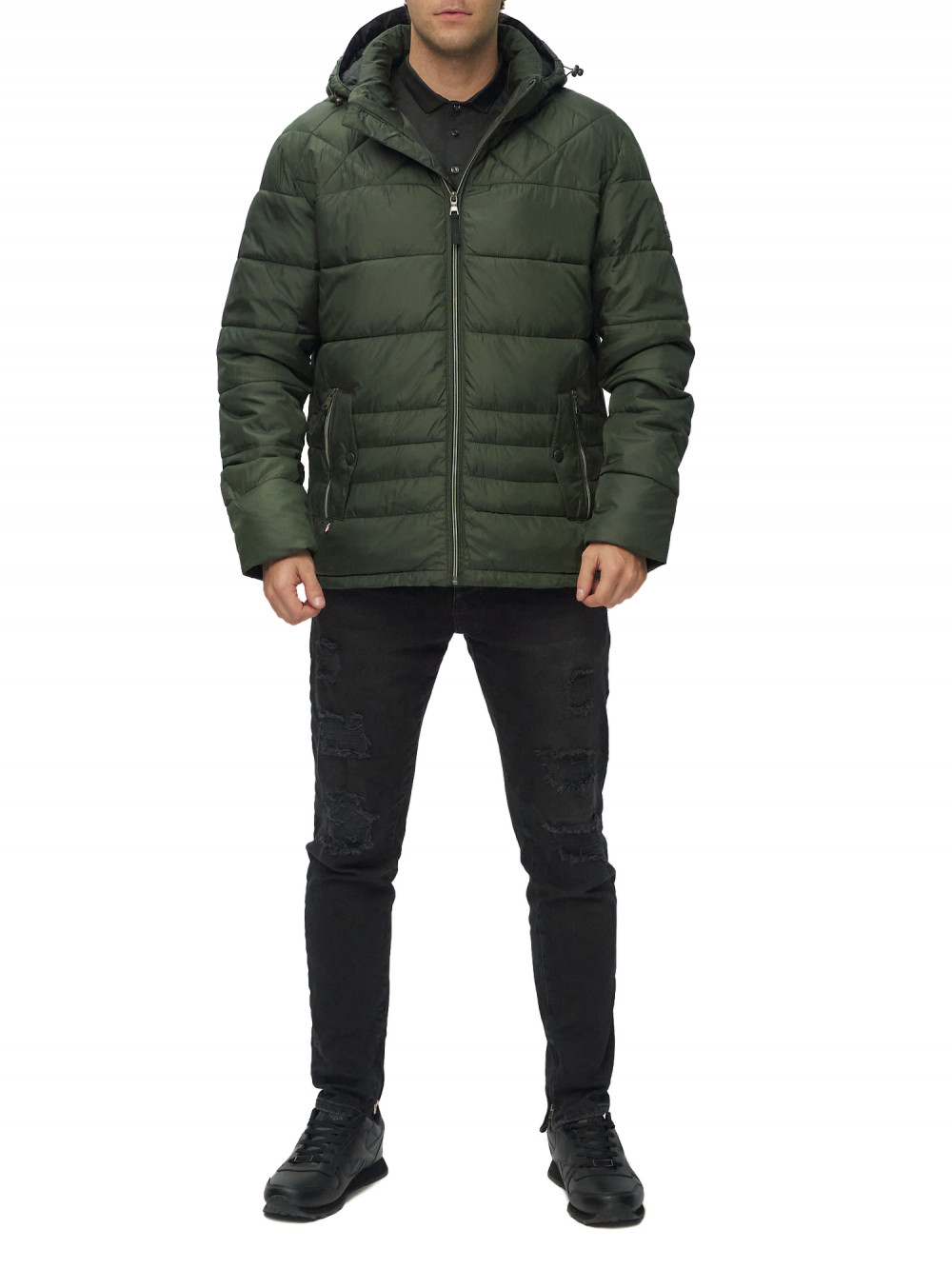 

Куртка мужская NoBrand AD62179 хаки 50 RU, AD62179