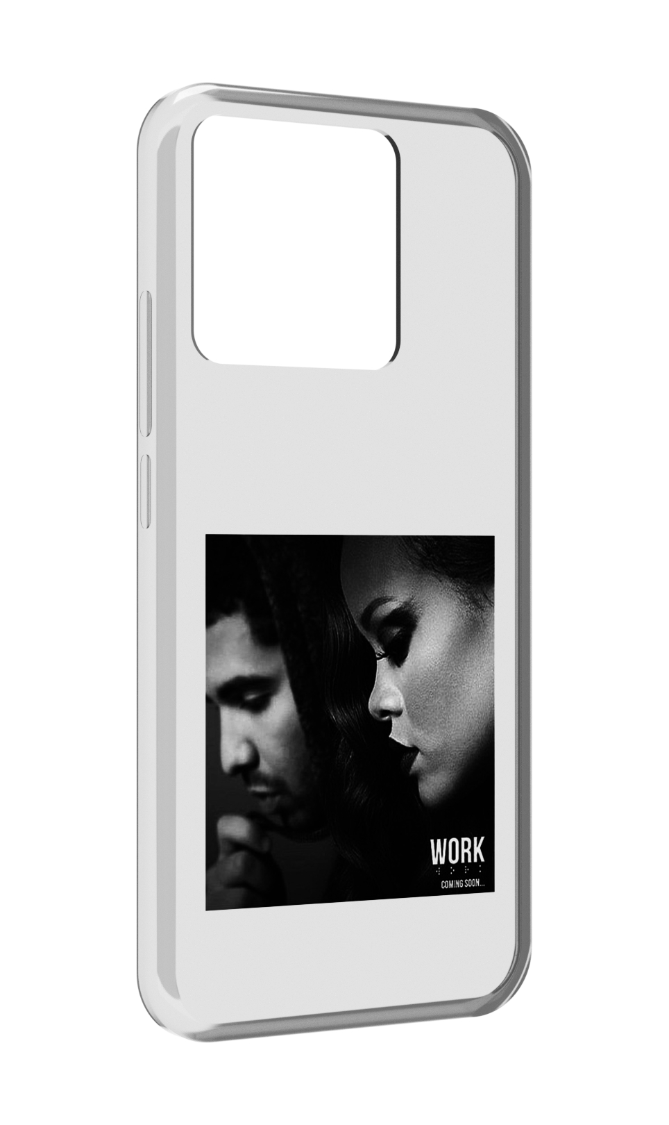 

Чехол MyPads Tocco для Xiaomi Redmi 10A Rihanna feat, Прозрачный, Tocco