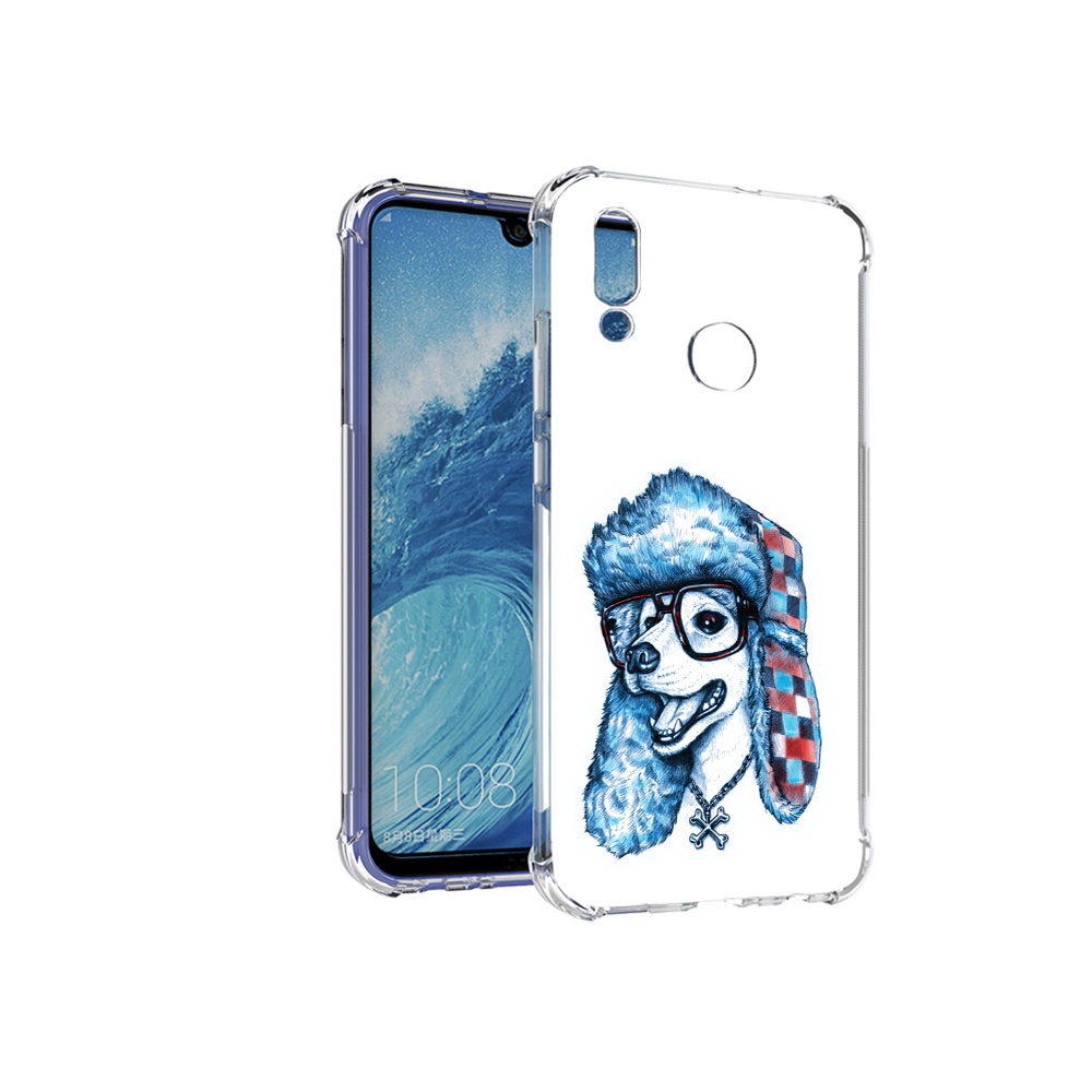 Чехол MyPads Tocco для Huawei P Smart (2019) зимний пес