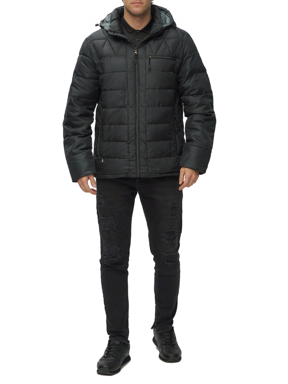 

Куртка мужская NoBrand AD62187 черная 50 RU, Черный, AD62187