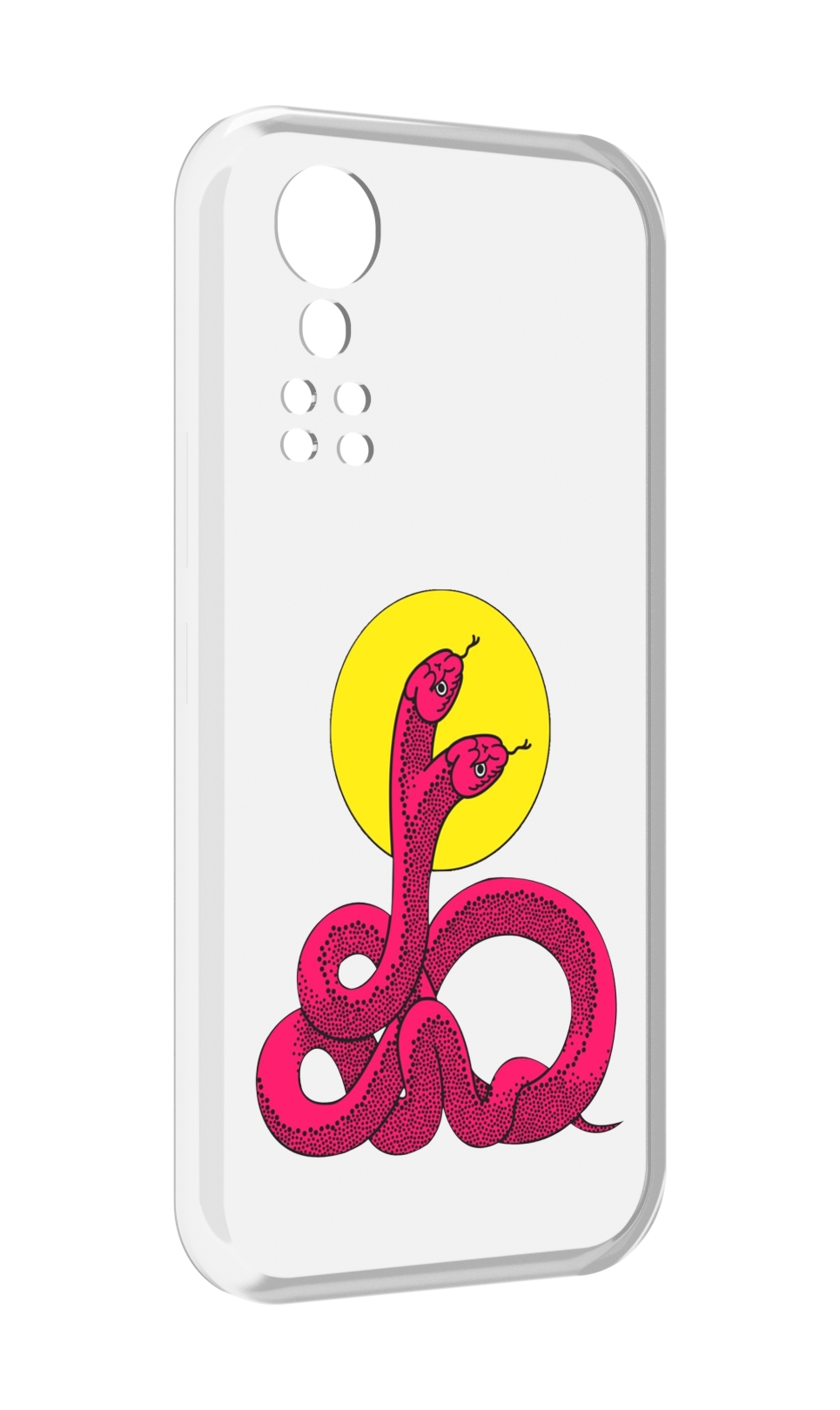 

Чехол MyPads двухголовая-змея для ZTE Axon 30 5G / Axon 30S, Прозрачный, Tocco
