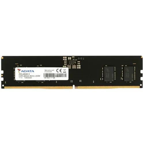 

Оперативная память ADATA (AD5U48008G-S), DDR5 1x8Gb, 4800MHz