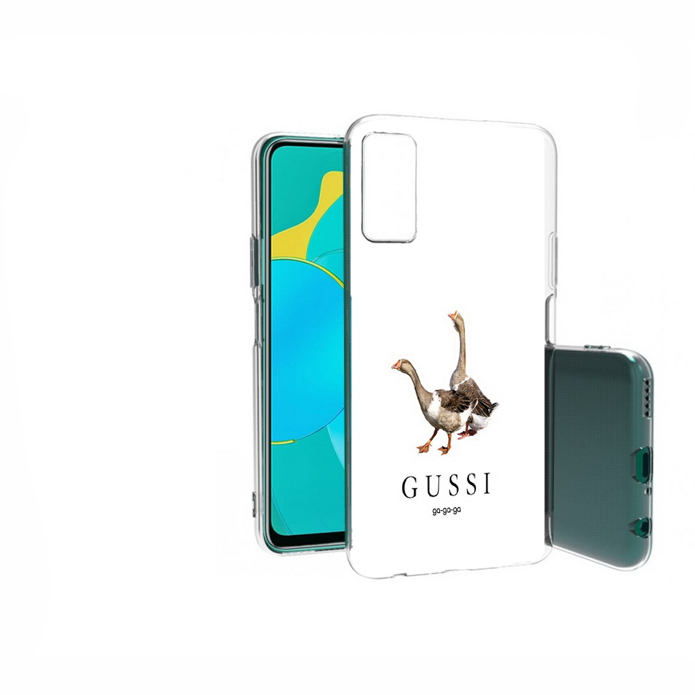 

Чехол MyPads Tocco для Huawei Honor 30S Гусси бренд, Прозрачный, Tocco