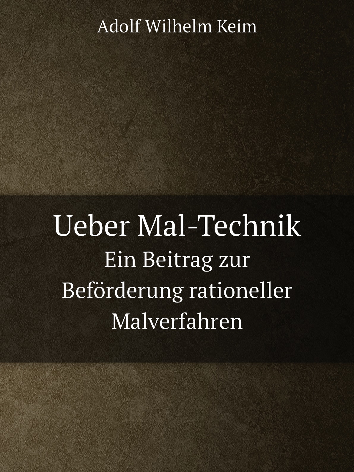 

Ueber Mal-Technik