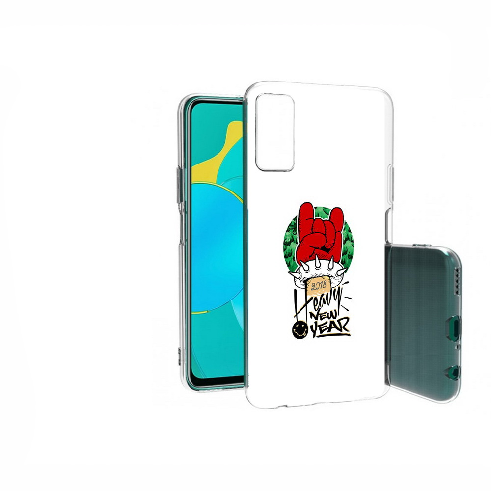 

Чехол MyPads Tocco для Huawei Honor 30S Гангстер новый год, Прозрачный, Tocco