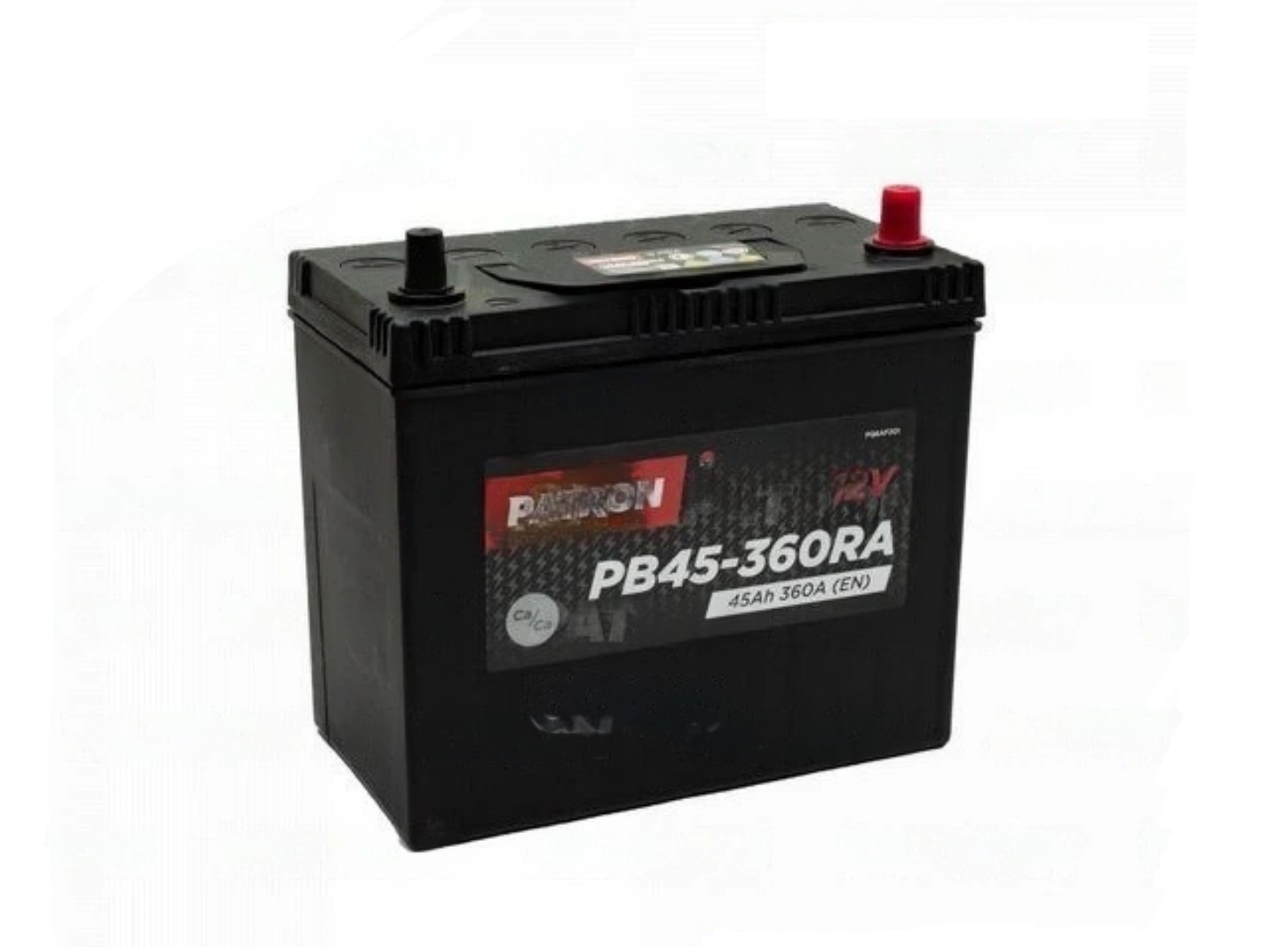 PATRON PB45-360RA Аккумулятор PATRON ASIA 12V 45AH 360A B0 тонкие клеммы JIS T1 237x127x22