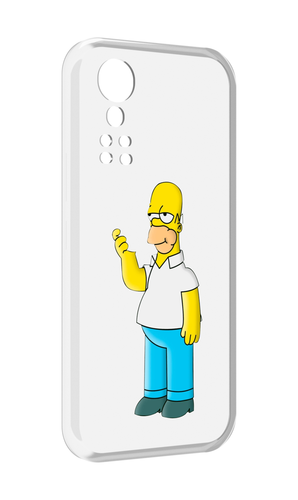 

Чехол MyPads гомер-симпсон для ZTE Axon 30 5G / Axon 30S, Прозрачный, Tocco