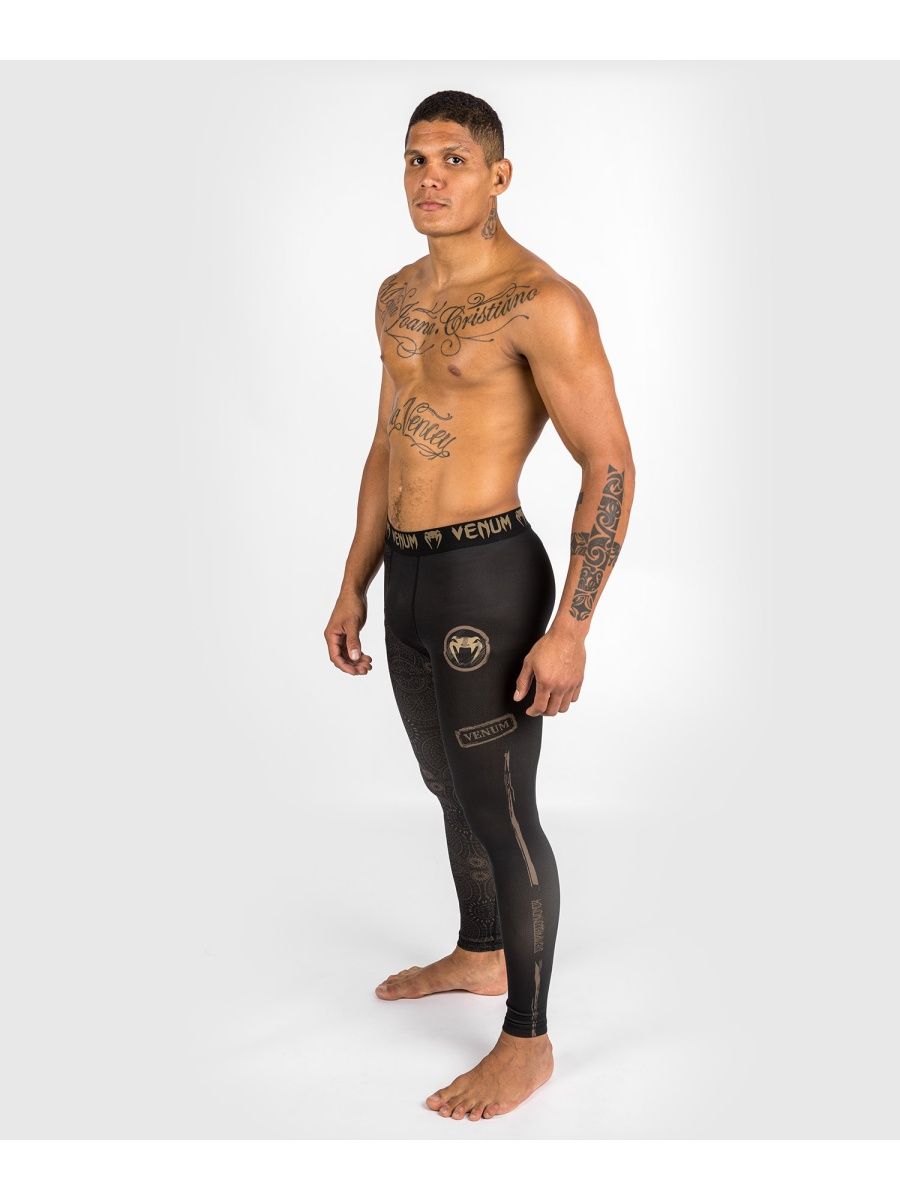 Компрессионные штаны Venum Santa Muerte Dark Side Black-Brown S