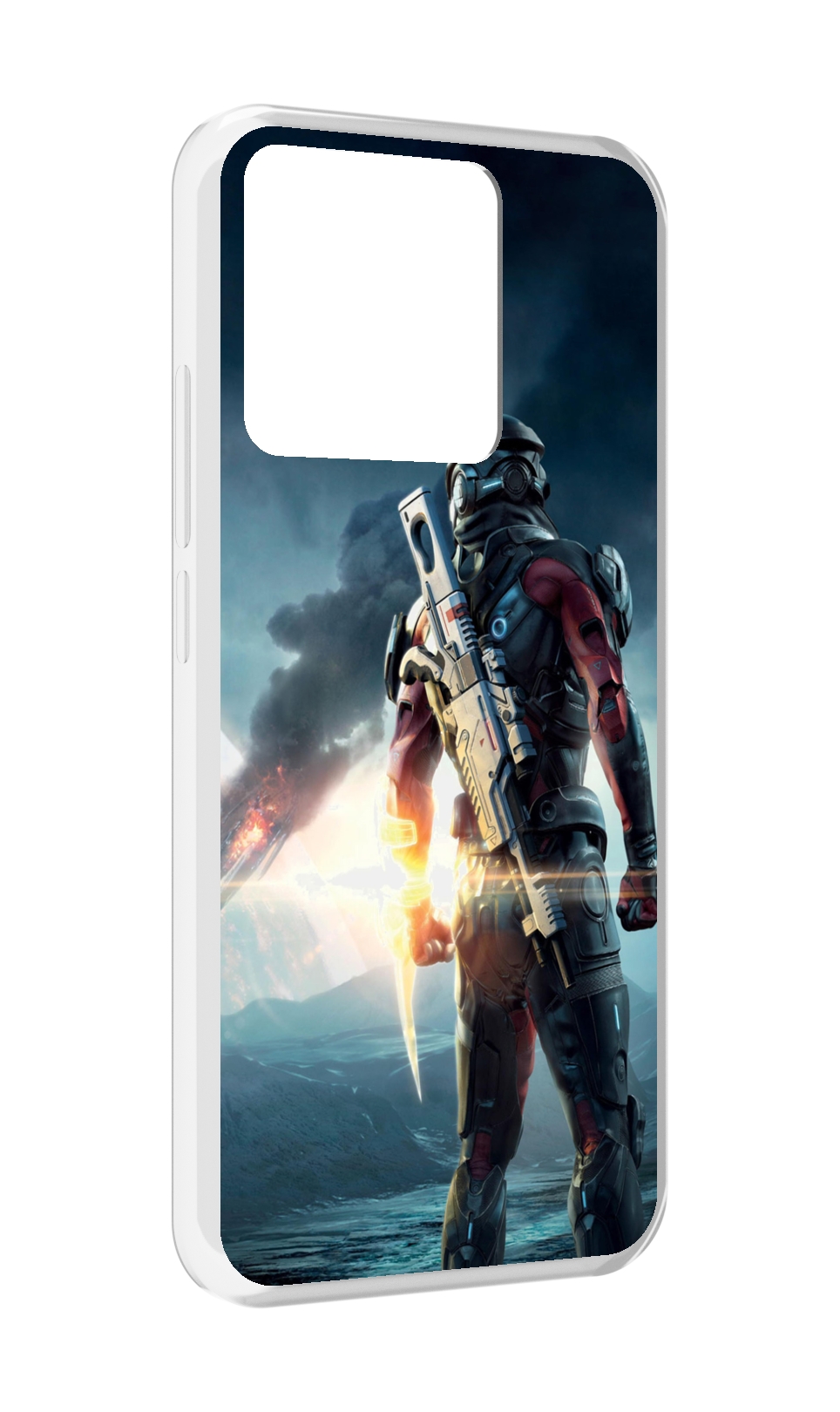 

Чехол MyPads Tocco для Xiaomi Redmi 10A Mass Effect Andromeda Ryder, Прозрачный, Tocco