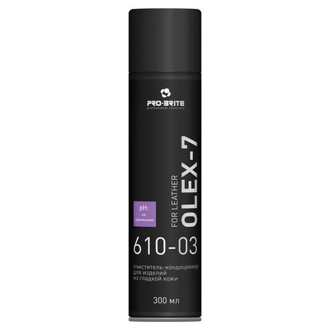 

Средство для ухода за изделиями из кожи 300 мл, PRO-BRITE OLEX-7 For Leather, 610-03