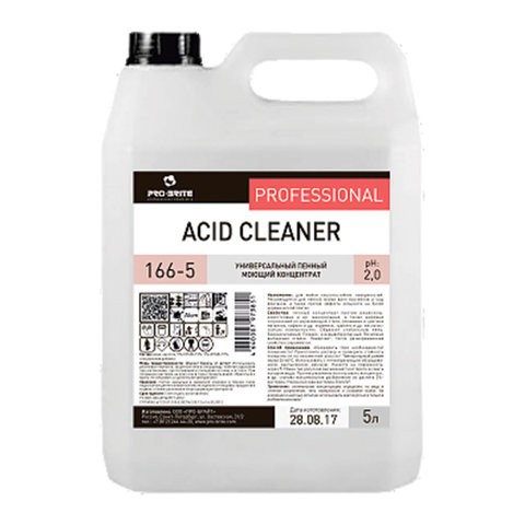 

Средство моющее универсальное 5 л, PRO-BRITE ACID CLEANER, кислотное, пенное, 166-5