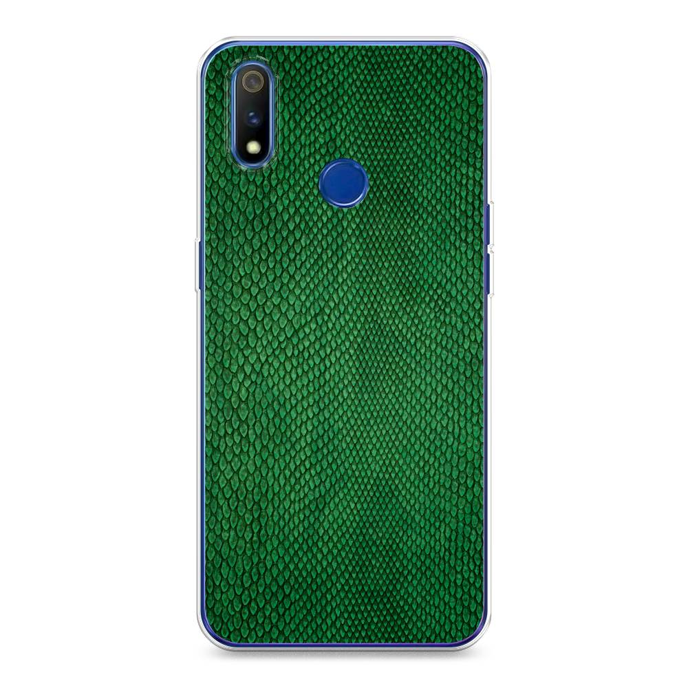 

Чехол Awog на Realme 3 Pro "Изумрудная змея", Разноцветный, 251250-3