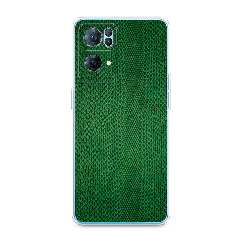 

Чехол Awog на Oppo Reno 7 Pro "Изумрудная змея", Разноцветный, 258250-3