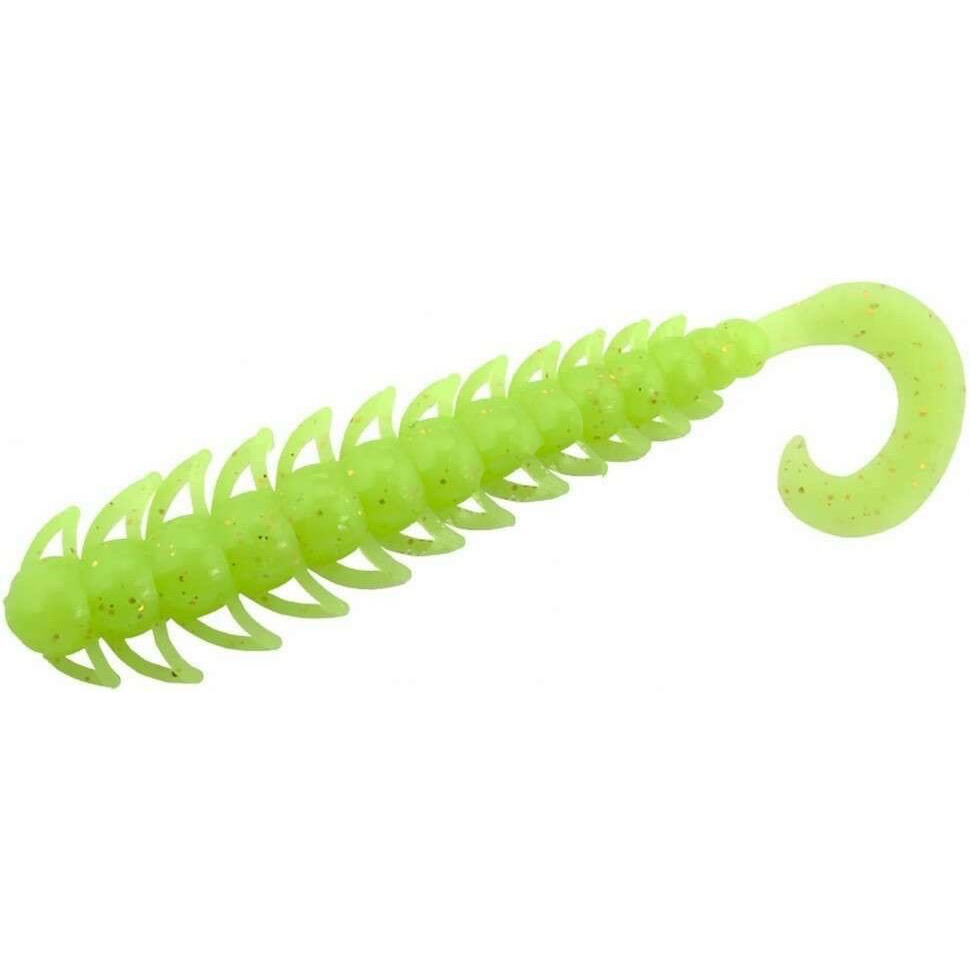 

Мягкие приманки Bait Breath BUGSY PRO 3.5" (12шт.) S898 Glow lime chart / gold, Зеленый, Bugsy Pro