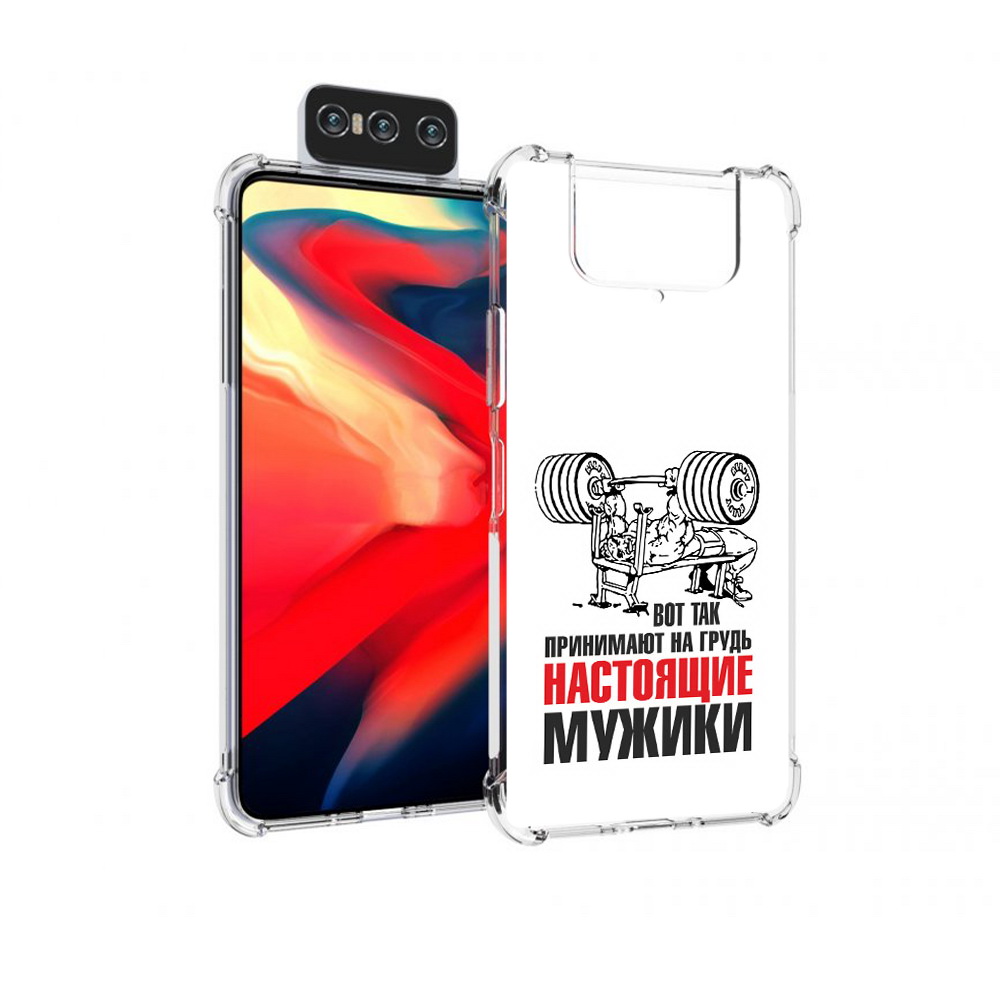 Чехол MyPads Tocco для Asus Zenfone 8 Flip бодибилдинг для мужиков