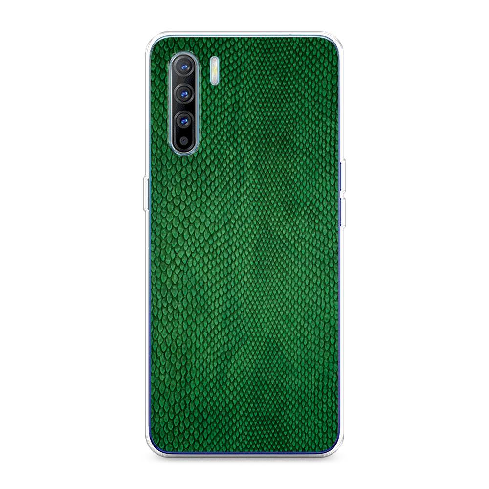 

Чехол Awog на Oppo A91/Reno 3 "Изумрудная змея", Разноцветный, 252450-3