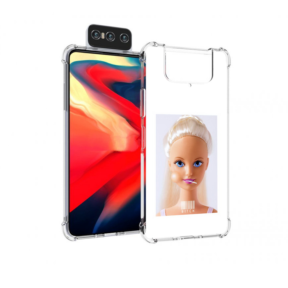 

Чехол MyPads Tocco для Asus Zenfone 8 Flip барби, Прозрачный, Tocco