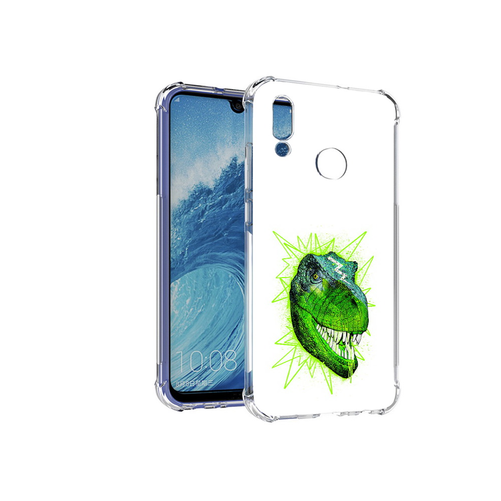 

Чехол MyPads Tocco для Huawei P Smart (2019) зеленый динозавр, Прозрачный, Tocco