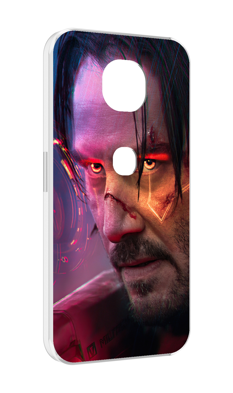 

Чехол MyPads cyberpunk 2077 Джонни Сильверхенд для Motorola Moto G5S (XT1799-2), Прозрачный, Tocco