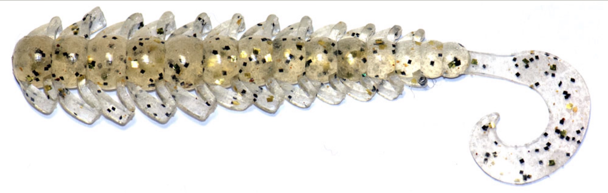 

Мягкие приманки Bait Breath BUGSY 3,5" (8шт.) #143, Прозрачный;золотистый;черный, Bugsy