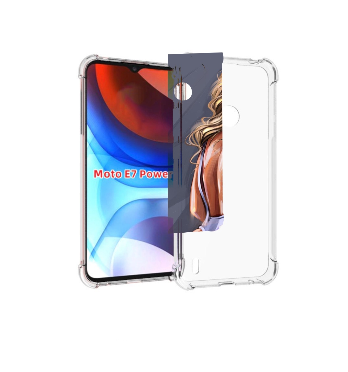 

Чехол MyPads craigos-art для Motorola Moto E7 Power, Прозрачный, Tocco