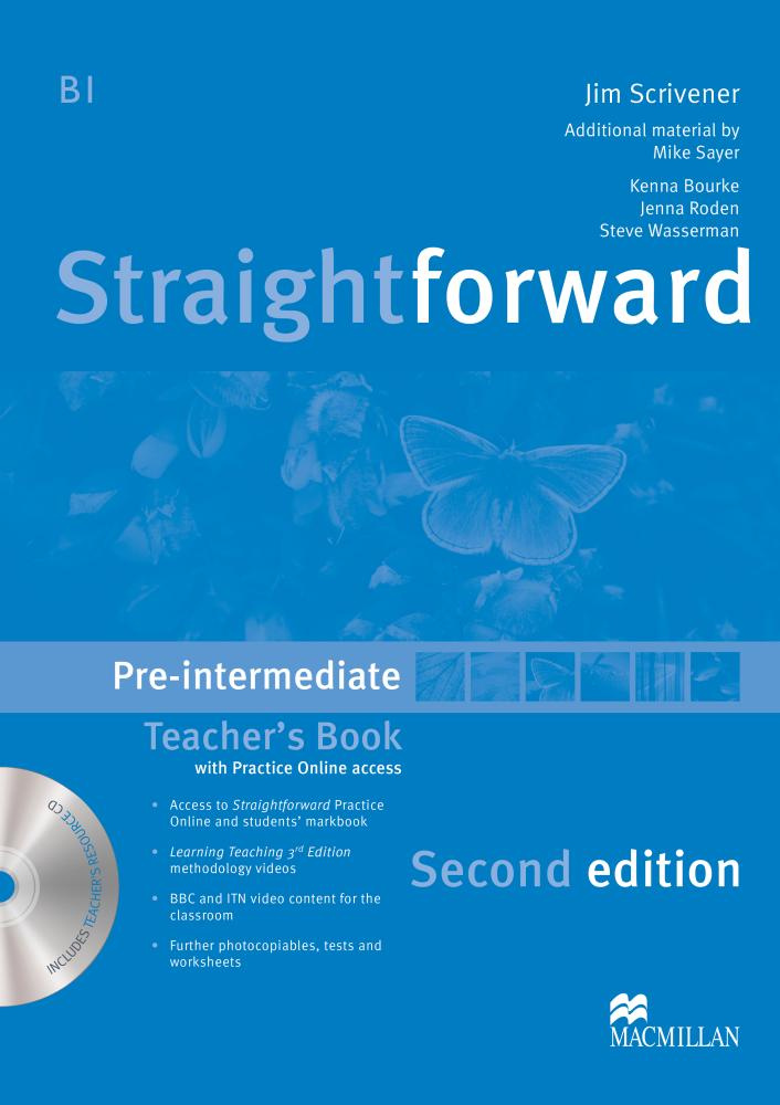 фото Книга straightforward (second edition) pre-intermediate teacher's book pack macmillan elt