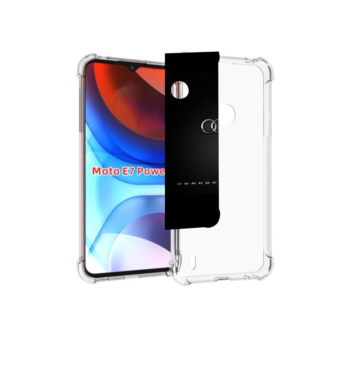 

Чехол MyPads audi 1 мужской для Motorola Moto E7 Power, Прозрачный, Tocco