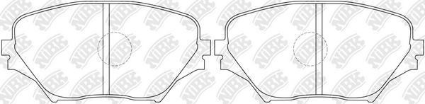 

Тормозные колодки NiBK передние дисковые для Toyota RAV4 1.8, 2.0wti 2000- PN1447