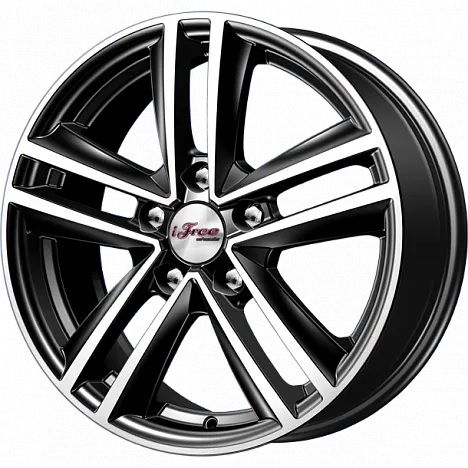 

Колесный диск iFree Катар 6.5x16 ET40 5x100 D67.1 Блэк Джек, арт. 436800, Черный;серебристый, Катар