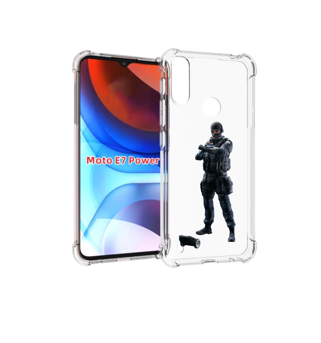 

Чехол MyPads Tom-Clancy's-Rainbow-Six-1 для Motorola Moto E7 Power, Прозрачный, Tocco