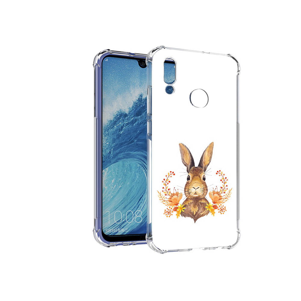 

Чехол MyPads Tocco для Huawei P Smart (2019) зайка в цветах, Прозрачный, Tocco