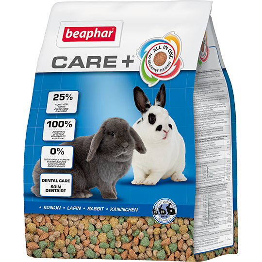 

Корм для кроликов Beaphar Care + 1.5 кг 1 шт, корм для грызунов, 1,5кг