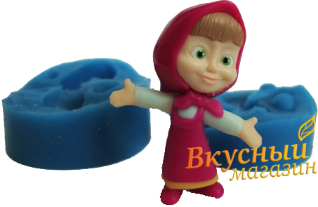 

Молд для шоколада/мастики силиконовый Машенька 3D малая 3,7х2,9 см.
