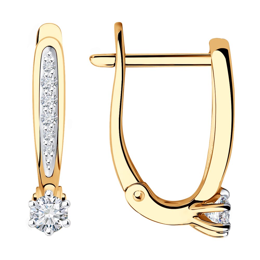 

Серьги из красного золота SOKOLOV Diamonds 1021898, бриллиант, 1021898