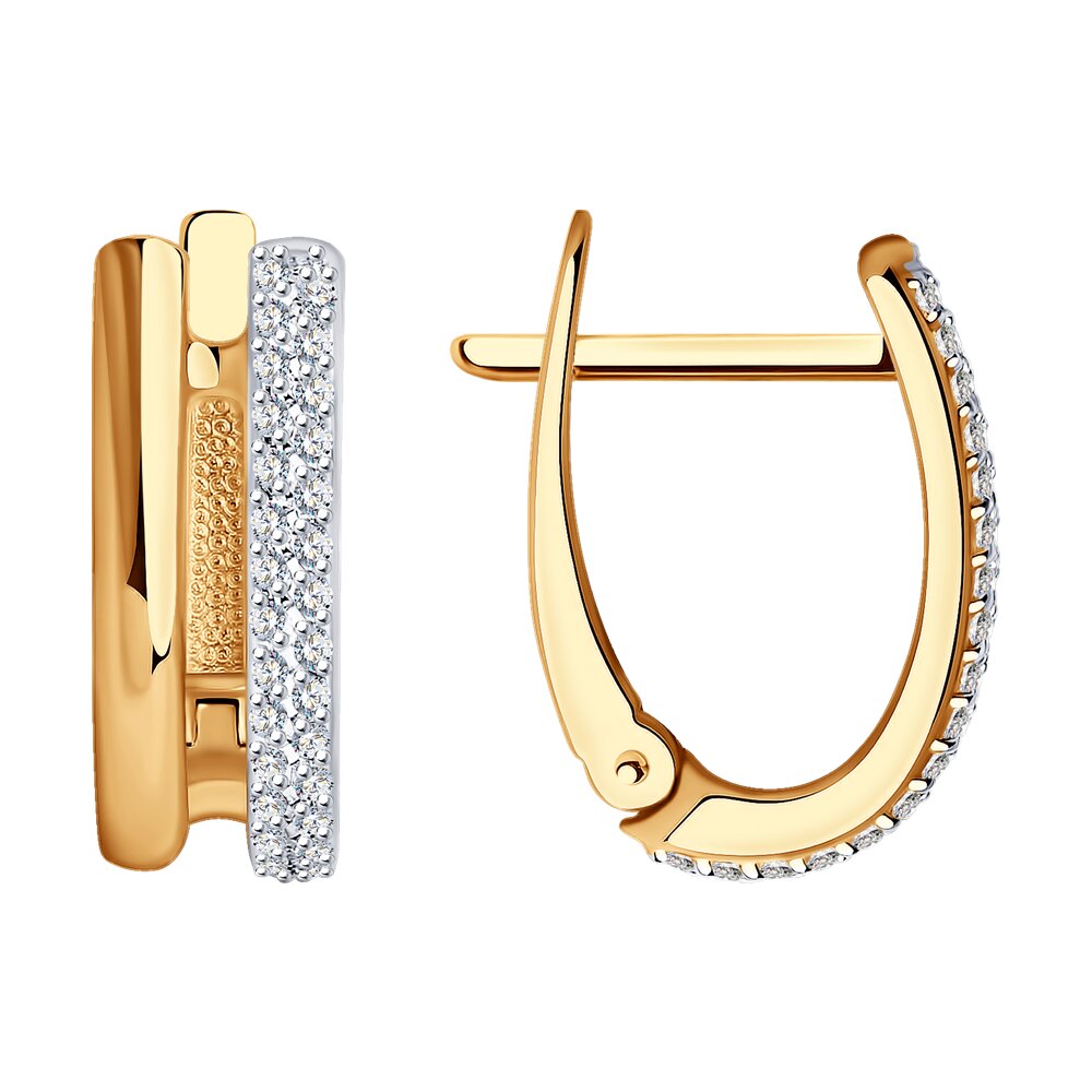 

Серьги из красного золота SOKOLOV Diamonds 1021897, бриллиант, 1021897