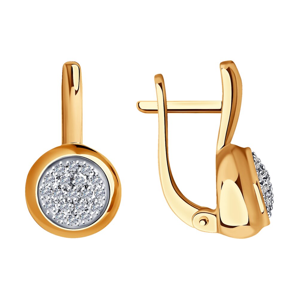 

Серьги из красного золота SOKOLOV Diamonds 1021776, бриллиант, 1021776