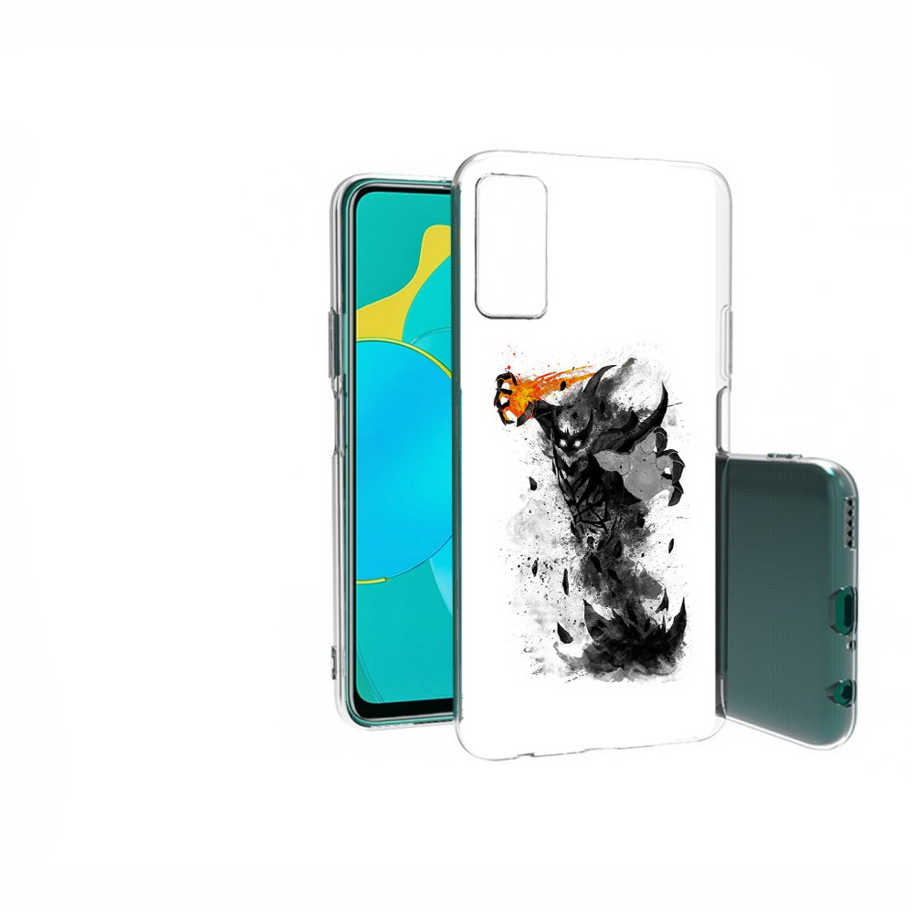 

Чехол MyPads Tocco для Huawei Honor 30S nevermore черно белый, Прозрачный, Tocco
