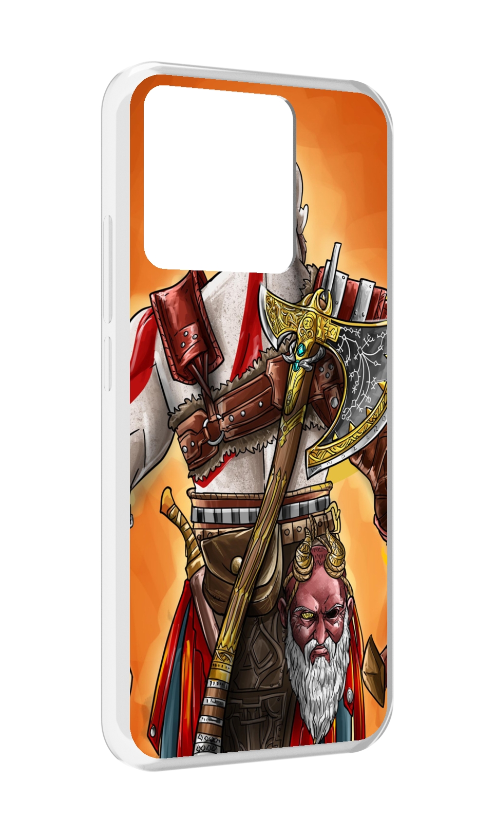 

Чехол MyPads Tocco для Xiaomi Redmi 10A God of War, Прозрачный, Tocco